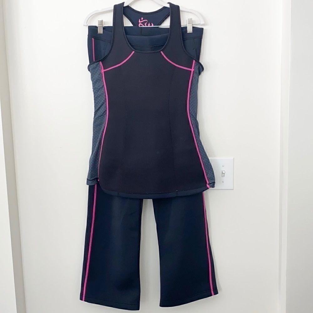 W Neoprene Gym Workout Sauna Sweat Suit L